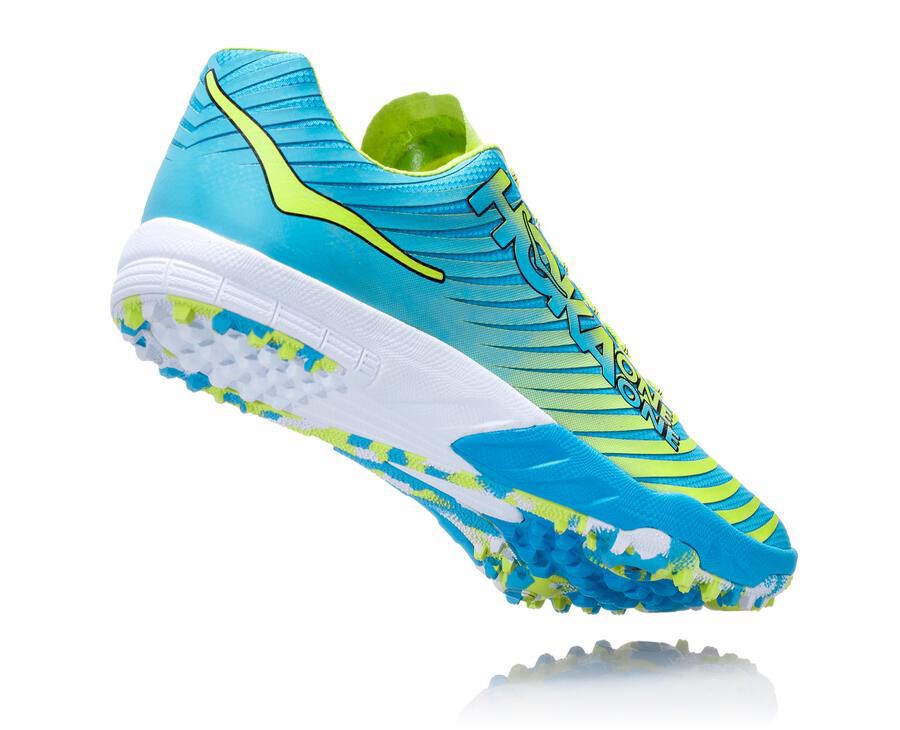 Spikes Atletismo Hoka One One Feminino Azuis/Verdes - Evo Xc - 153-VWRPDE